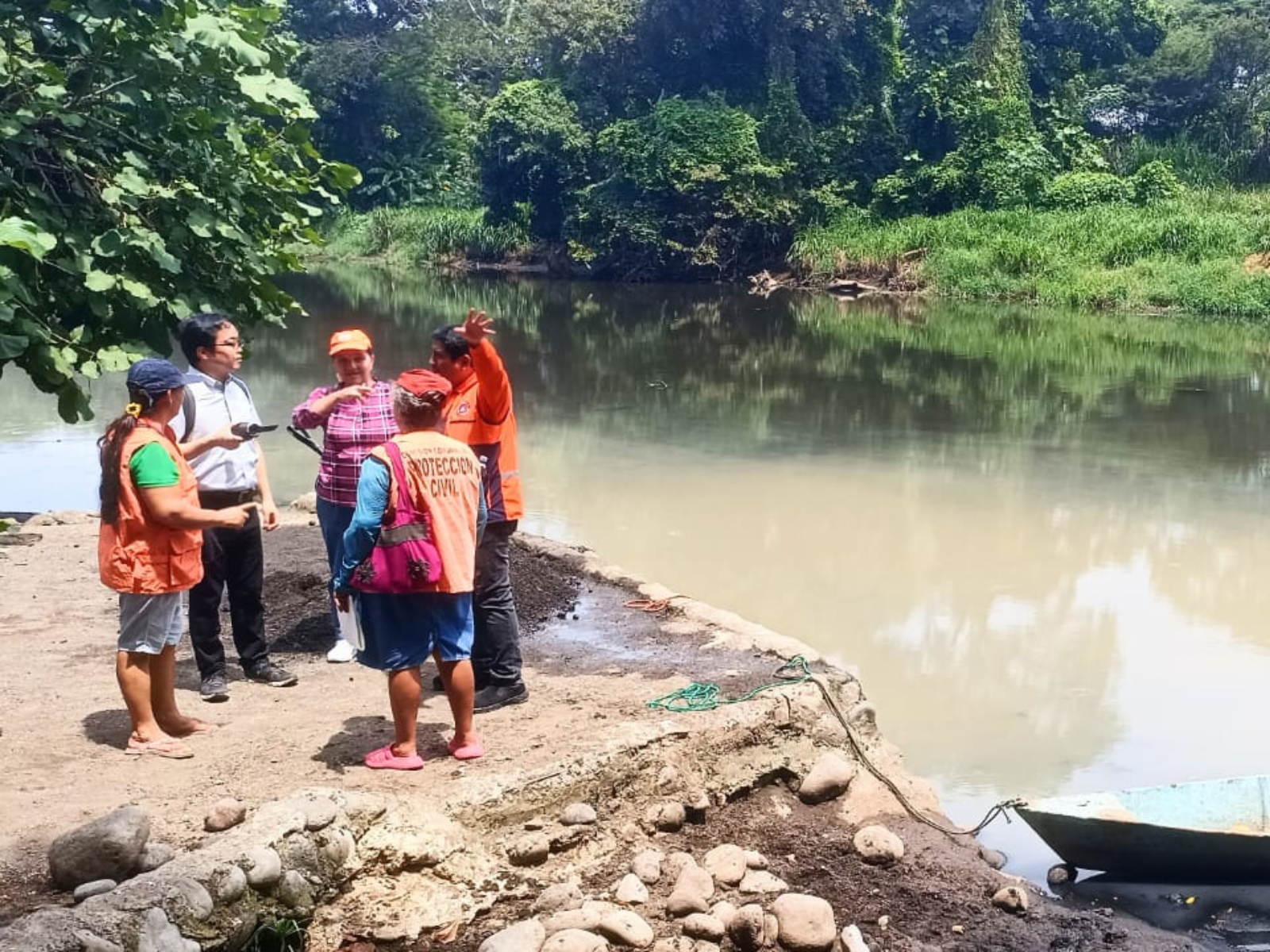 Rutas de evacuación en La Coquera